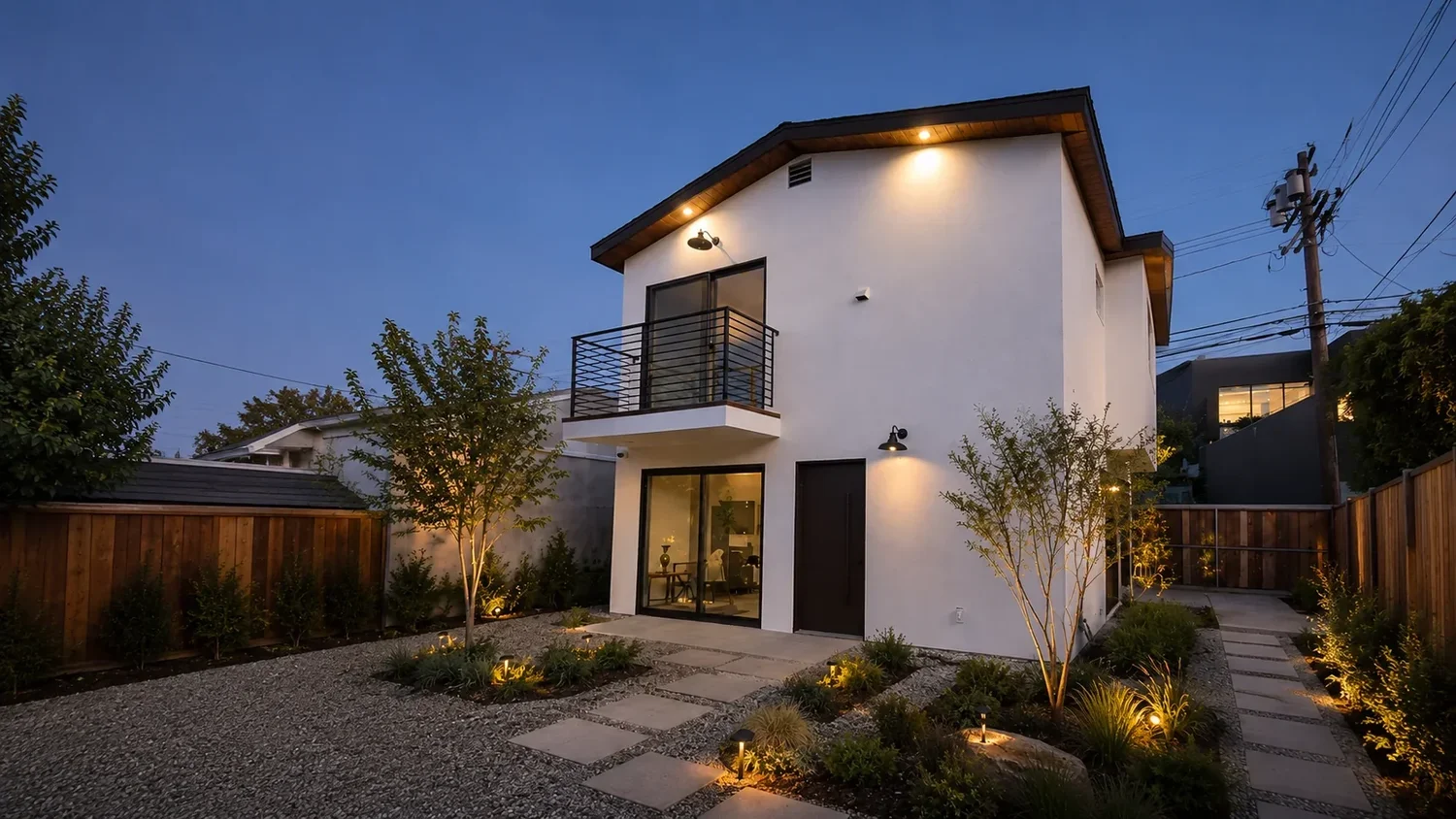 Two-story ADU construction project in Santa Monica