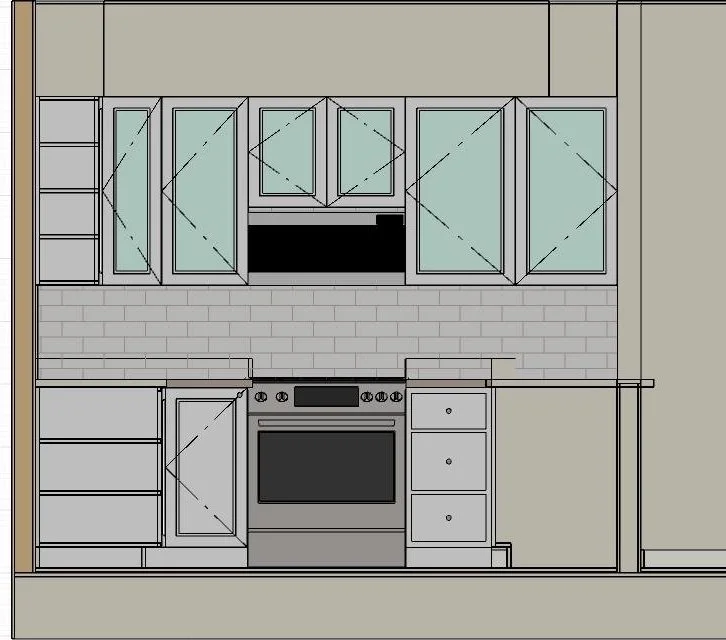 White Shaker Kitchen Remodel with Integrated Laundry Storage — photo 7