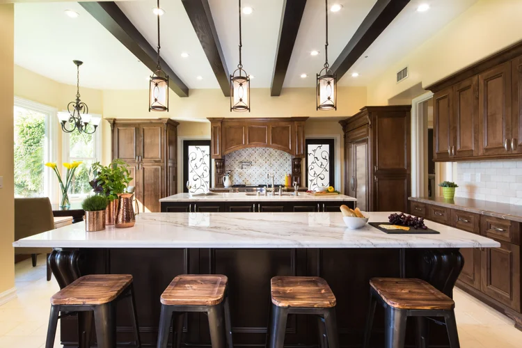 Luxury Mediterranean Kitchen Remodel in Pacific Palisades
